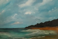 Stormlight Coast – Coastal Ocean & Mountain Digital Art Print